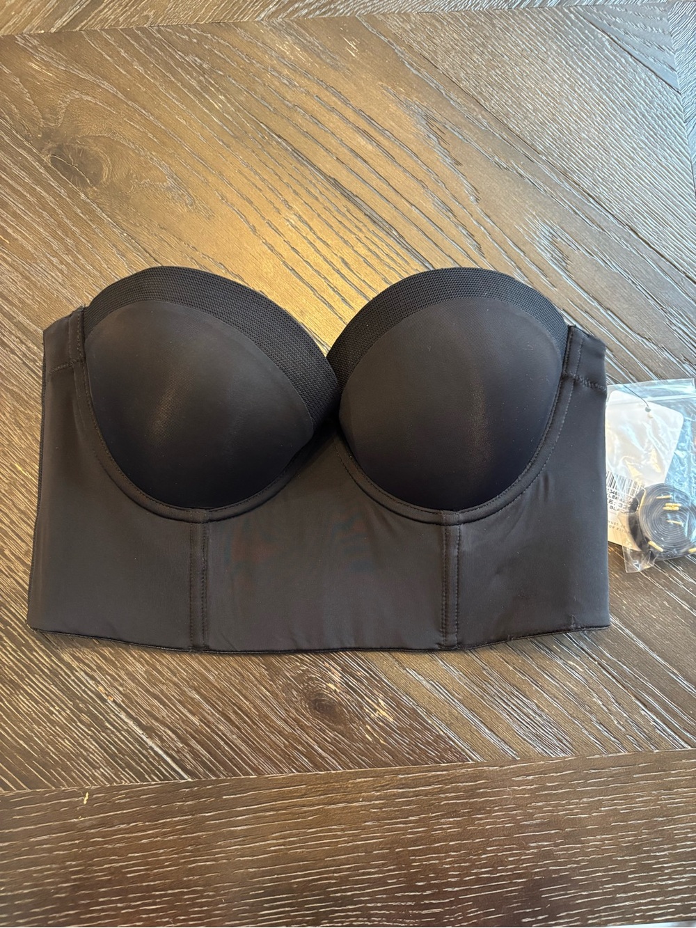 Lively Strapless Longline Bra - Black